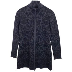 SKYR Zip Medallion Print Tunic Sweater